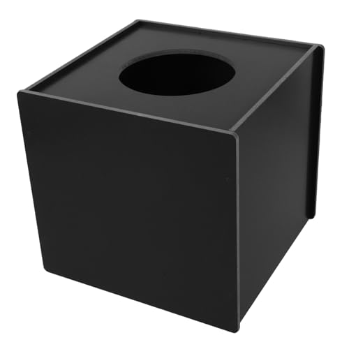 MERRYHAPY Schwarze Lotteriebox Langlebige Vorschlags und Wahlurne Große Kapazität für Partys und Veranstaltungen Robust und Formstabil für Gewinnspiele und Sammelaktionen von MERRYHAPY