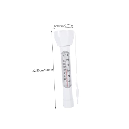 MERRYHAPY Schwimmendes Poolthermometer mit Hohem Ablesekomfort Robustes Wasserthermometer für Badewannen Teiche und Fischteiche Genaues Temperaturmessgerät Kindersicheres Design von MERRYHAPY