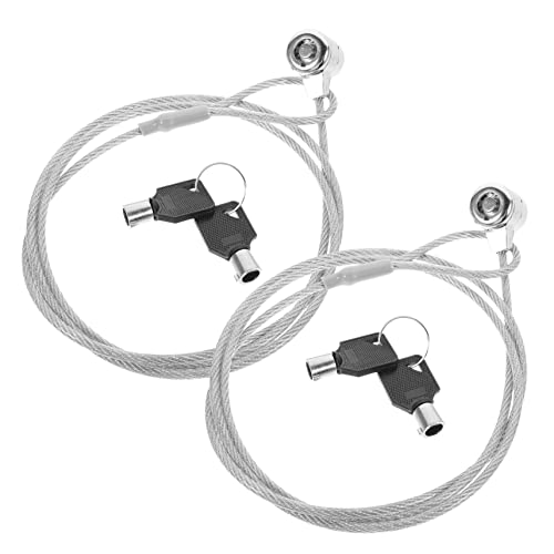 MERRYHAPY 2sätze Kabelschloss Für Laptop Mit Schlüssel Langes Kabel Schnittfeste Hardware Flexibles Design Drehbar Kompatibel Für Computer Monitor Tablet MERRYHAPY 2sätze Kabelschloss Für Laptop Mit Schlüssel Langes Kabel Schnittfeste Hardware Flexibles Design Drehbar Kompatibel Für Computer Monitor Tablet von MERRYHAPY