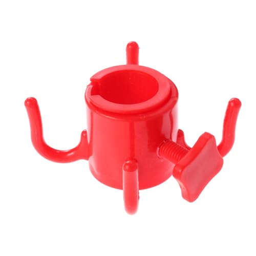 MERRYHAPY Strand Schirm Haken Kunststoff Fuß Aufhängung für Handtücher Sonnenbrillen Taschen Strand Camping Tragbar Einfach zu Befestigen Rot von MERRYHAPY