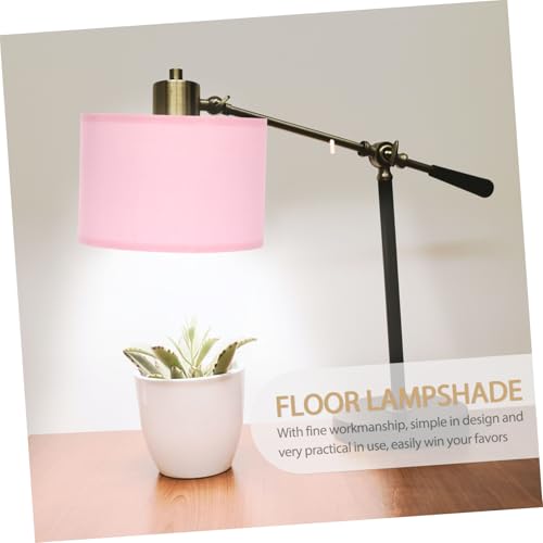 MERRYHAPY Stylischer Lampenschirm aus Pinkem Stoff Höhe Robuste Verarbeitung Dekorative Lampenabdeckung für Tisch Deckenlampen Einfach zu Ersetzen Vintage Wohnraumgestaltung von MERRYHAPY