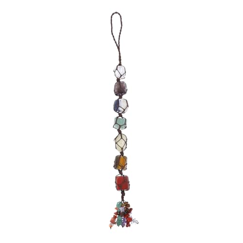 MERRYHAPY Stylisches Chakra Kristall Hängendes Auto Acessoire mit Farben Natürliche Halbedelsteine für Feng Shui und Raumgestaltung Teiliges von MERRYHAPY