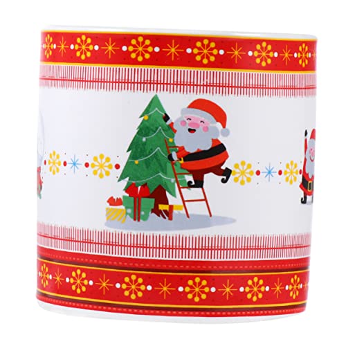 MERRYHAPY Keramik-Blumentopf Weihnachtsmann-Pflanztopf kreativer Blumentopf für drinnen und draußen, 7.3X7.3cm, Weihnachten, Cartoon-Muster MERRYHAPY Keramik-Blumentopf Weihnachtsmann-Pflanztopf kreativer Blumentopf für drinnen und draußen, 7.3X7.3cm, Weihnachten, Cartoon-Muster von MERRYHAPY