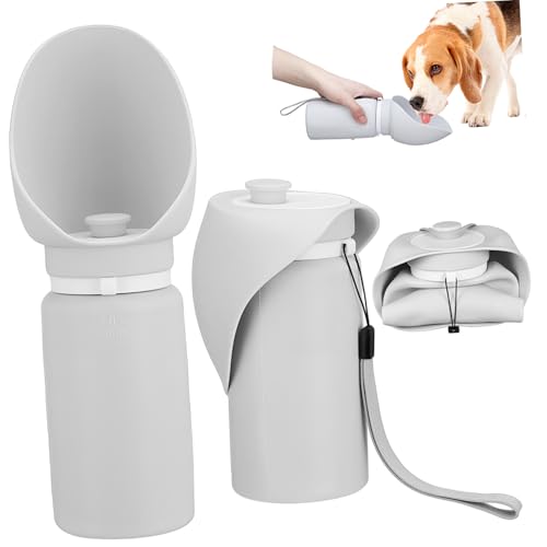 MERRYHAPY Tragbare Hundewasserflasche aus Langlebigem Material mit Auslaufsicherem Ventil und Praktischem Druckknopfspender für Outdoor-spaziergänge und Welpen Flexibler Trinknapf für Hunde MERRYHAPY Tragbare Hundewasserflasche aus Langlebigem Material mit Auslaufsicherem Ventil und Praktischem Druckknopfspender für Outdoor-spaziergänge und Welpen Flexibler Trinknapf für Hunde von MERRYHAPY