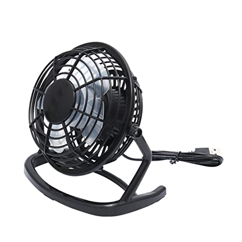 MERRYHAPY Mini Usb Tischventilator Ultra-leiser Tragbarer Für Schreibtisch Und Büro Wiederaufladbar Schwarz von MERRYHAPY