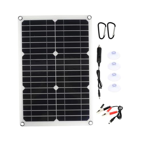 MERRYHAPY Tragbares Solarpanel mit Hoher Effizienz und Robustem Polykristallin für Outdoor Camping Boot Solar ladegerät mit Batterieclip MERRYHAPY Tragbares Solarpanel mit Hoher Effizienz und Robustem Polykristallin für Outdoor Camping Boot Solar ladegerät mit Batterieclip von MERRYHAPY