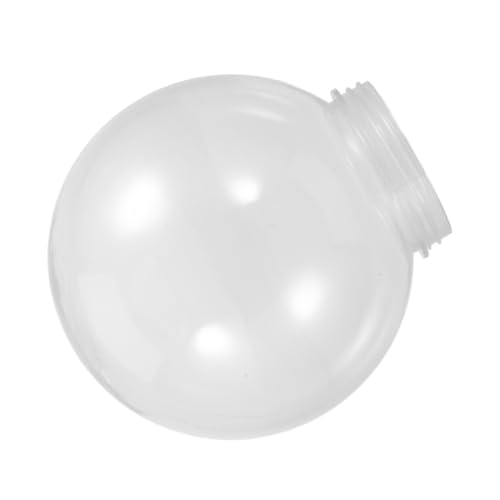 MERRYHAPY Transparenter Runder Acryl Lampenschirm Kugel Outdoor Wetterfest Langlebig für Patio Decken Pfostenlampen mit Öffnung Hoher Lichtdurchlässigkeit von MERRYHAPY