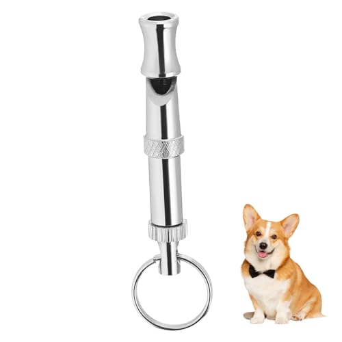 MERRYHAPY Verstellbare Hundepfeife aus Langlebigem Nickel Messing mit Schlüsselring Einstellbare Tonhöhe Zweifacher Hochfrequenter Hörbarer Klang für Professionelles Hundetraining und MERRYHAPY Verstellbare Hundepfeife aus Langlebigem Nickel Messing mit Schlüsselring Einstellbare Tonhöhe Zweifacher Hochfrequenter Hörbarer Klang für Professionelles Hundetraining und von MERRYHAPY