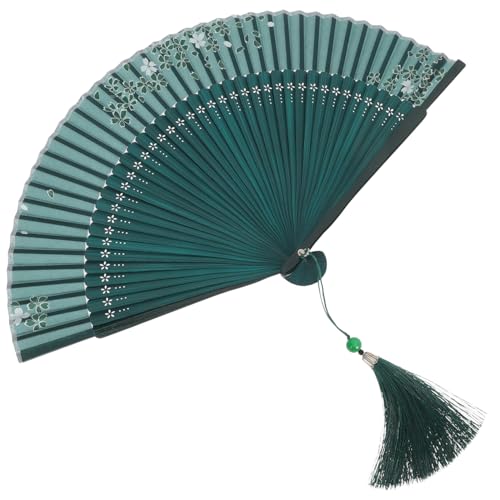MERRYHAPY Vintage Fächer Handfächer Faltbar Leicht Handheld Chinesischer Blumenmuster Deko Fächer Für Tanz Performance Festival Sommer Reise von MERRYHAPY