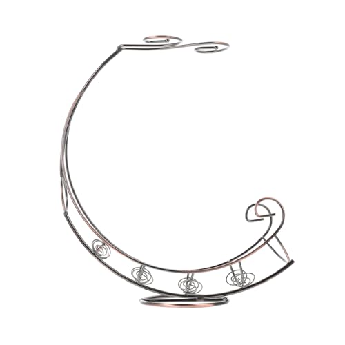 MERRYHAPY Vintage Weinregal mit Piratenschiff Design Dekorativer Weinständer aus Metall Stabiles Weinflaschen und Glashalter für Küche und Wohnzimmer Antikbraun von MERRYHAPY