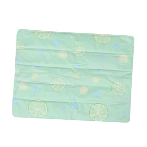 MERRYHAPY Waschbare Kühlmatte für Haustiere Gel-kühlpad für Hunde und Katzen rutschfest mit Erfrischendem Zitronendesign Sommerliche Kühlmatte für Körbchen Böden und Reisen von MERRYHAPY