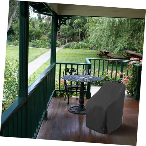 MERRYHAPY Wasserdichte Oxford Stuhl Schutzhülle Gartenmöbel Abdeckung UV schutz Winddicht Langlebig für Outdoor Gartenstuhl von MERRYHAPY
