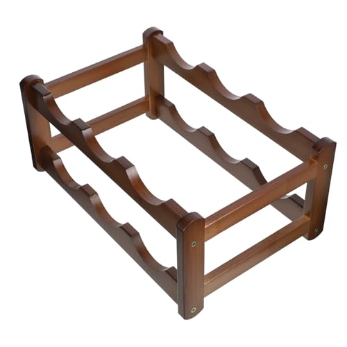 MERRYHAPY Weinflaschenregal Minimalistischer Stil Robust Stabil Für Kompakte Lagerung Weinregal von MERRYHAPY