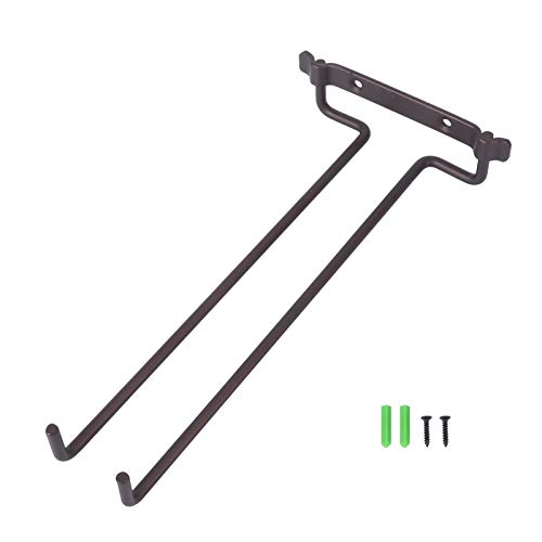 MERRYHAPY Weinglas-hängeregal aus Metall Einreihiger Wandhalter für Stielgläser Umgedrehter Goblet-Rack Stilvoller Bronze-weinbecherhalter für Bar Küche Restaurant und Party MERRYHAPY Weinglas-hängeregal aus Metall Einreihiger Wandhalter für Stielgläser Umgedrehter Goblet-Rack Stilvoller Bronze-weinbecherhalter für Bar Küche Restaurant und Party von MERRYHAPY