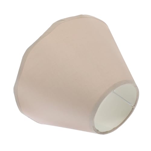 MERRYHAPY Wellenrand Stofflampenschirm für Tischlampe Stehlampe Leichte Einfache Installation Vielseitig für Wohnraum Langlebiges Material Khakifarbener Ersatzschirm von MERRYHAPY
