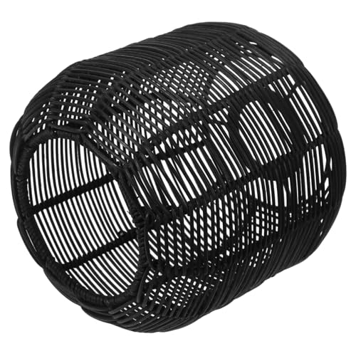 MERRYHAPY Woven Rattan Lamp Shade Ersatz Lampenschirm Deckenlampe Rustikal Handgefertigt Eisen Material Für Esszimmer Wohnzimmer Wohnzimmerbeleuchtung von MERRYHAPY