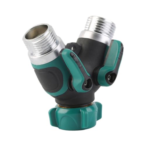 MERRYHAPY Y Förmiger Gartenschlauch Verteiler Wege Wasserhahn Adapter US Standard mit Absperrventilen Leckagefrei für Gartenbewässerung und Outdoor Einsatz MERRYHAPY Y Förmiger Gartenschlauch Verteiler Wege Wasserhahn Adapter US Standard mit Absperrventilen Leckagefrei für Gartenbewässerung und Outdoor Einsatz von MERRYHAPY