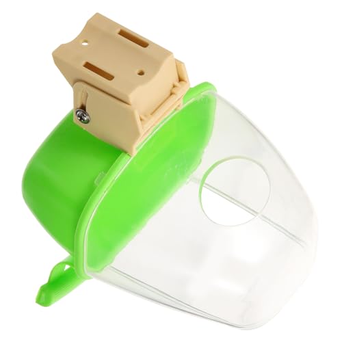 MERRYHAPY Zubehör Für Sittichkäfige Vogelfutter Vogelfütterer Sittichfutterspender Für Den Käfig Füttern Papageienkäfig-futterfänger Vogelkäfig Light Green Plastik Wiederverwendbar von MERRYHAPY