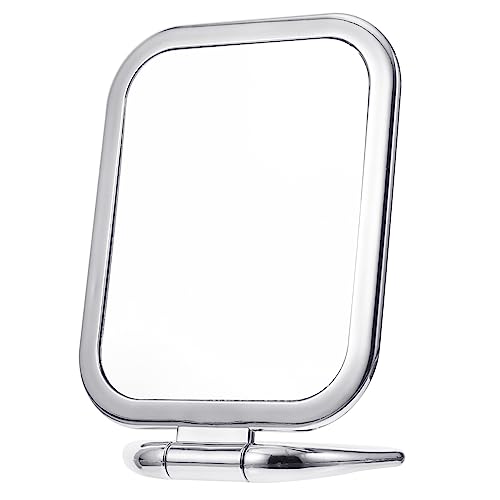 MERRYHAPY doppelseitiger Schminkspiegel Reisespiegel Vanity Mirror Desktop-Klappspiegel Tischwaschtisch Vergrößerungsspiegel Kommode Tisch-Schminkspiegel zusammenklappbarer Schminkspiegel von MERRYHAPY