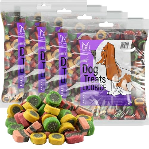 MERSJO Hundesnacks Trainingssnacks - 2000g hundefutter trocken, Hunde leckerlis, leckereien für Hunde - schonend getrocknete Fleischtrainer, Geeignet für alle Rassen und Größen, Mix von MERSJO