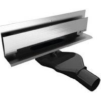 Edelstahl Duschrinne Wandmontage Wandablauf Bodenablauf Duschablauf 386 mm Länge von MERT RADIATOREN