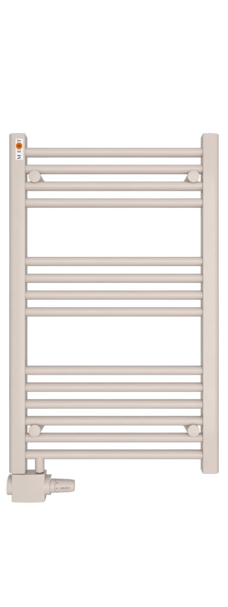 MERT Austausch Badheizkörper gerade 500 x 800 mm AU Anschluss, weiss von MERT