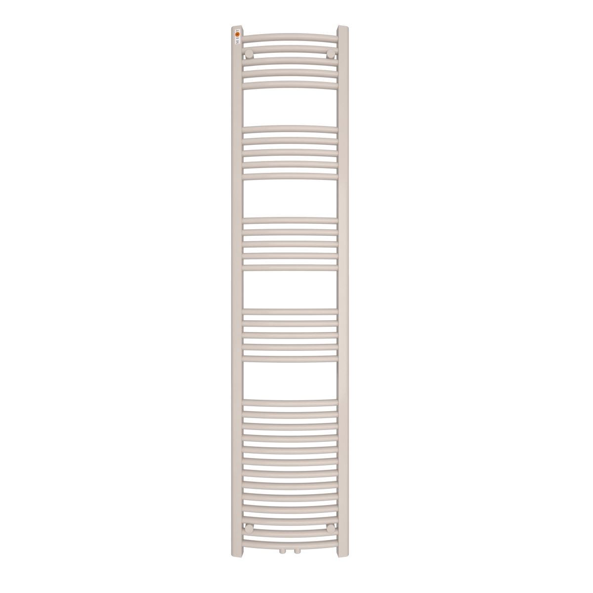 MERT Badheizkörper Standard gebogen 400 x 1800 mm mit Mittelanschluss, weiss von MERT