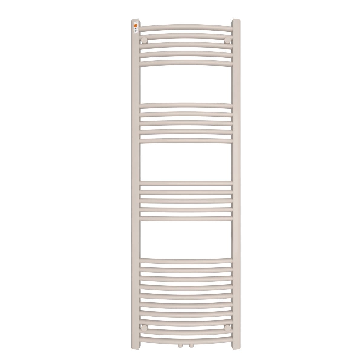 MERT Badheizkörper Standard gebogen 500 x 1500 mm mit Mittelanschluss, weiss von MERT