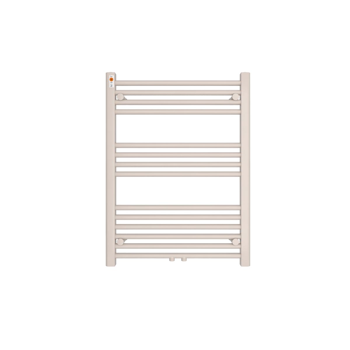 MERT Badheizkörper Standard gerade 600 x 800 mm mit Mittelanschluss, weiss von MERT