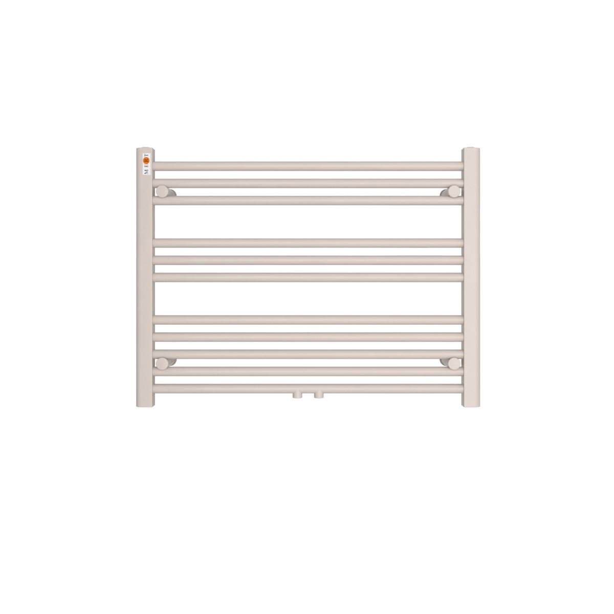 MERT Badheizkörper Standard gerade 800 x 600 mm mit Mittelanschluss, weiss von MERT