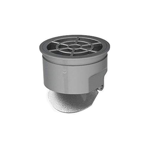 MERT Drain Cover mit Geruchsverschluss Klappe 50mm, Grau, Kunststoff, Gefrästes Kunststoff mit abnehmbaren Teilen von MERT
