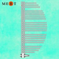MERT Design Badheizkörper AYCAN, rechts- oder linksbündig montierbar, Farbe Chrom, 60 x 120 cm von MERT