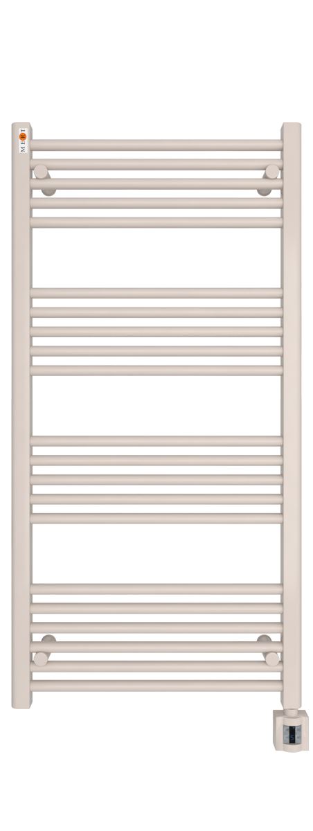 MERT Elektro Standard Badheizkörper Gerade 600 x 1200 mm incl. Regler und Heizpatrone, weiss von MERT