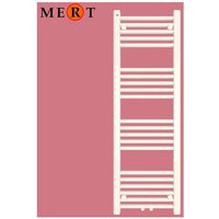 Mert - Badheizkörper royal, 60 x 160cm, weiss, gerade, 3 Betriebsarten möglich - Weiss von MERT