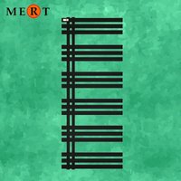 Design Badheizkörper elen 50 x 120 cm, schwarz, rechts-/linksbündig - Schwarz - Mert von MERT