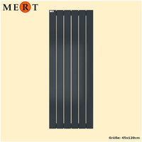 Mert - Design Badheizkörper teo anthrazit, Flachheizkörper, 45 x 180 cm, 1 Regal rechts - Anthrazit von MERT