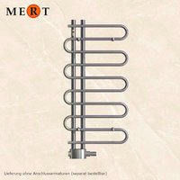 Mert - Design Badheizkörper tersse 60 x140 cm, chrom, Mittelanschluss - Chrom von MERT