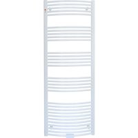 Mert - Standard Badheizkörper, Weiss, gebogen, Mittel- und Seitenanschluss, 60 x 160 cm - Chrom Mert - Standard Badheizkörper, Weiss, gebogen, Mittel- und Seitenanschluss, 60 x 160 cm - Chrom von MERT