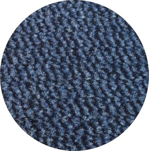 MERTEX runde Schmutzfangmatte mit Kettelkante in schwarz Ø 100 cm in Bern blau MERTEX runde Schmutzfangmatte mit Kettelkante in schwarz Ø 100 cm in Bern blau von MERTEX