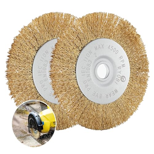 Fugenbürste 2er Set | Kompatibel mit Gloria Multibrush und anderen Drahtbürsten | 10 mm Breite | Weedbrush Zubehör Ersatzbürste Bürste von MERUYOO