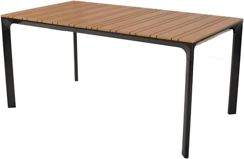 MERXX Gartentisch rechteckig (1-St), Tischplatte aus Kunststoff in Holzoptik von MERXX