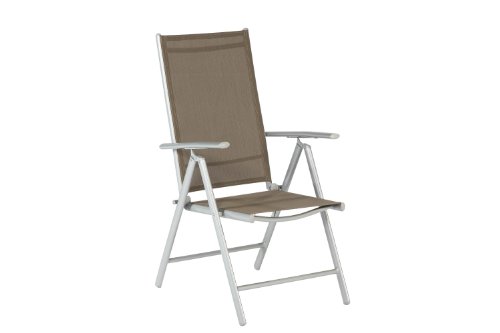 MERXX Klappsessel Amalfi aus Aluminium/Textil, Taupe von MERXX
