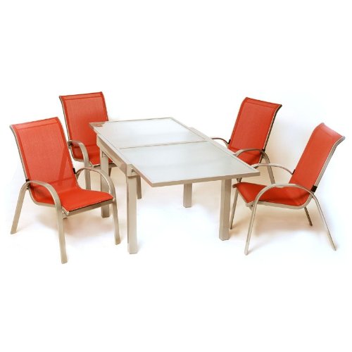 Merxx Tischgruppe Amalfi terracotta aus Aluminium Merxx Tischgruppe Amalfi terracotta aus Aluminium von MERXX