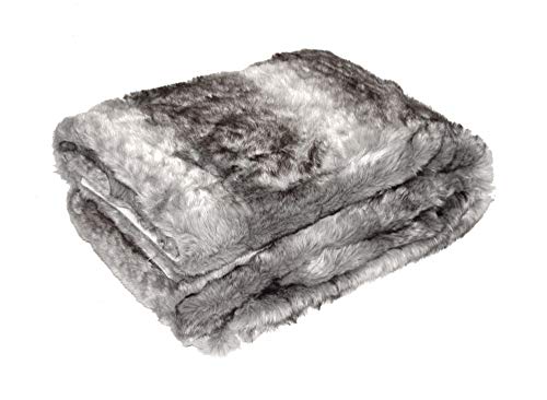 MESANA Wohndecke Decke Luna grau Polyester Microfaser-Fleece Tagesdecke Kuscheledcke Zudecke kuschelig weich Überwurf Sofadecke warm angenehm elegant von MESANA
