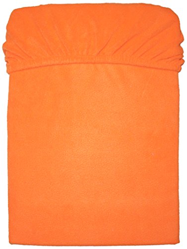 Mesana C-10003/38 Mikrofaser Fleece Spannbetttuch 140 - 160 x 200 cm, kuschelig weich und warm, viele Farben, orange terra von MESANA