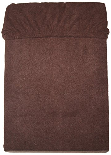 Mesana C-10003/43 Mikrofaser Fleece Spannbetttuch 140 - 160 x 200 cm, kuschelig weich und warm, viele Farben, dunkelbraun von MESANA