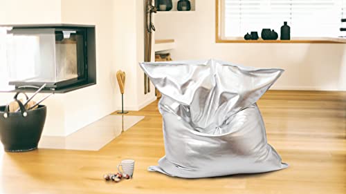 Mesana S-10101/30 Premium Outdoor Risensitzsack Nugget mit Innensack, 130 x 170 cm, Silber Mesana S-10101/30 Premium Outdoor Risensitzsack Nugget mit Innensack, 130 x 170 cm, Silber von MESANA