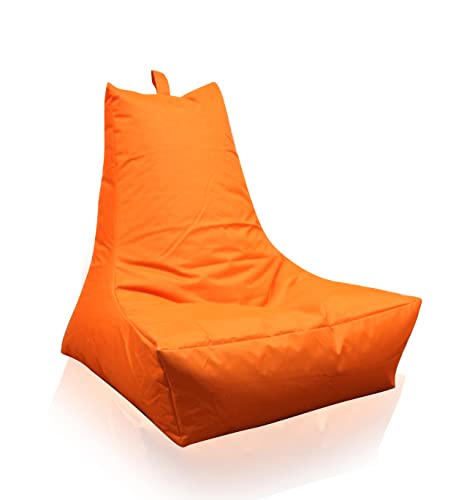 Mesana XXL Lounge-Sessel, ca. 100x90x80 cm, Sitzsack für Outdoor & Indoor, wasserabweisend, viele verschiedene Farben, orange von MESANA