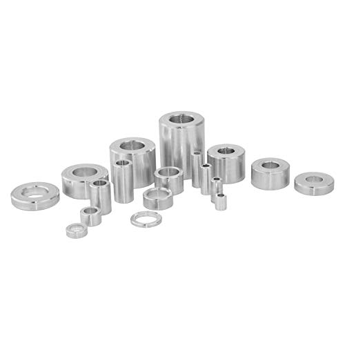 Distanzhülsen 8x4,3x3 mm aus Aluminium (20 Stück) | Distanzringe - Distanzbuchsen - Rohrbuchsen - Abstandhalter - Aluhülsen - Distanzstücke von MESAROS® von MESAROS
