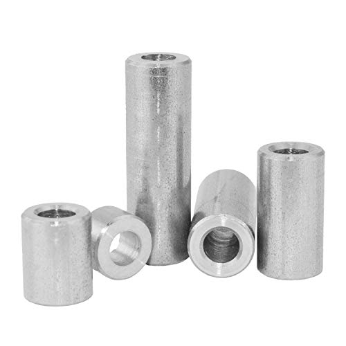 Distanzhülsen Vollmaterial 10x5,5x25 mm aus Edelstahl A2 (50 Stück) | Distanzringe - Distanzbuchsen - Rohrbuchsen - Abstandhalter - Hülsen - Distanzstücke von MESAROS® von MESAROS
